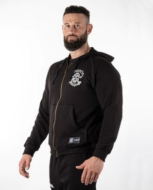 LegalPower, Толстовка-Кофта мужская на замке Muscle Gym Cologne, черный ( XXXXL )