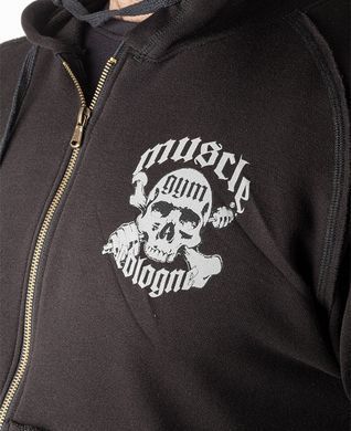 LegalPower, Толстовка-Кофта мужская на замке Muscle Gym Cologne, черный ( XXXXL )