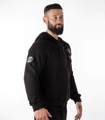 LegalPower, Толстовка-Кофта мужская на замке Muscle Gym Cologne, черный ( XXXXL )