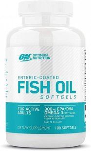 Optimum Nutrition Рыбий жир Enteric-Coated Fish Oil, 100 капсул, 100 капсул