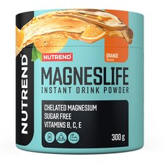 Nutrend, Магний + витамины-B (Magneslife Instant Drink Powder), 300грамм Апельсин