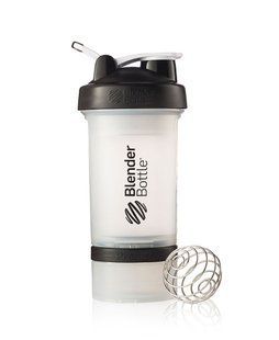 Blender Bottle, Спортивный шейкер ProStak Clear Black, 650 мл