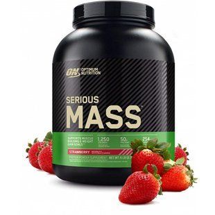 Optimum Nutrition, Гейнер Serious Mass, 2720 грамм, Клубника, 2720 грамм