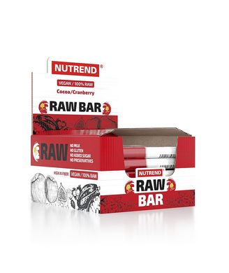 Nutrend, Зерновые батончики Raw Bar, 50 грамм