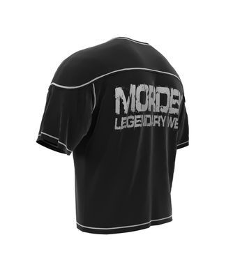 Mordex, Размахайка-Футболка с вставкой Rag Top Bodybuilding MD6318-2, черная ( M )