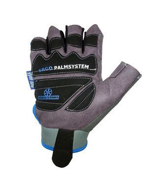 Power System, Перчатки женские Fitness WOMANS POWER PS 2570 синие, Серый-синий, XS