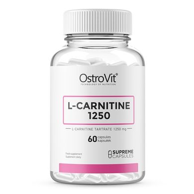 OstroVit Л Карнітін Supreme Capsules L-Carnitine 1250, 60 капсул