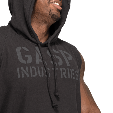Gasp Inc, Футболка без рукавів з капюшоном Thermal SL Hoodie 220879994(Артикул MD7660-1)- Washed Black ( L )