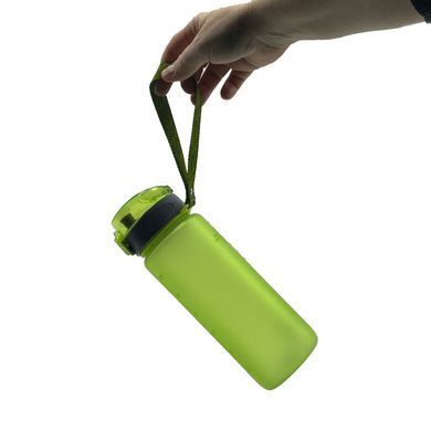 Casno, Бутылка для воды KXN-1183 Tritan Green 850 мл с металлическим венчиком, Серый, 850 мл