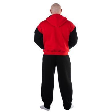 Mordex Redline Fleece &mdash; толстовка на блискавці, тепла (фліс), чорний/червоний ( L )