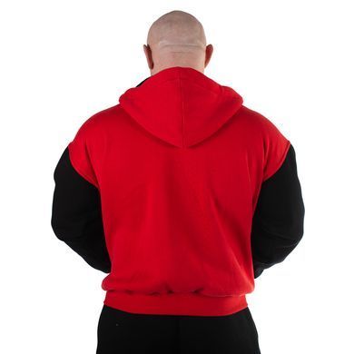 Mordex Redline Fleece &mdash; толстовка на блискавці, тепла (фліс), чорний/червоний ( L )