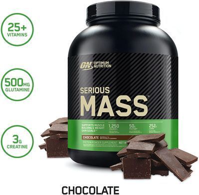 Optimum Nutrition, Гейнер Serious Mass, 2720 грам, Полуниця, 2720 грамм
