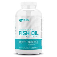 Optimum Nutrition Рыбий жир Enteric-Coated Fish Oil, 200 капсул, 200 капсул