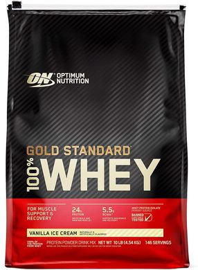 Optimum Nutrition, Протеїн 100% Whey Gold Standard, 4540 грам, Ванільне морозиво, 4540 грам