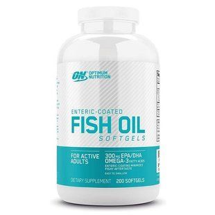 Optimum Nutrition Рыбий жир Enteric-Coated Fish Oil, 200 капсул, 200 капсул