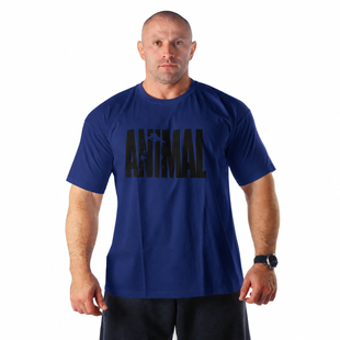 Футболка мужская для бодибилдинга Universal Nutrition Animal Iron Iconic, темно-синяя, 4XL