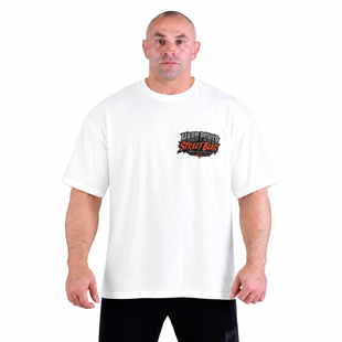Чоловіча футболка Hard Power Street Beast біла, 100% бавовна, M