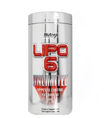 Nutrex Research Жироспалювач Lipo-6 Unlimited, 120 капсул