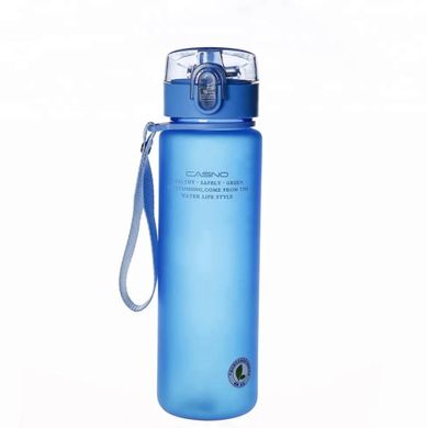 Casno, Пляшка для води KXN-1183 Tritan Blue 850 мл з металевим шариком, Синій, 850 мл