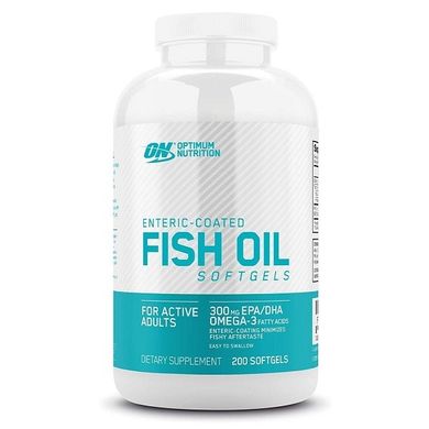 Optimum Nutrition Риб'ячий жир Enteric-Coated Fish Oil, 200 капсул, 200 капсул