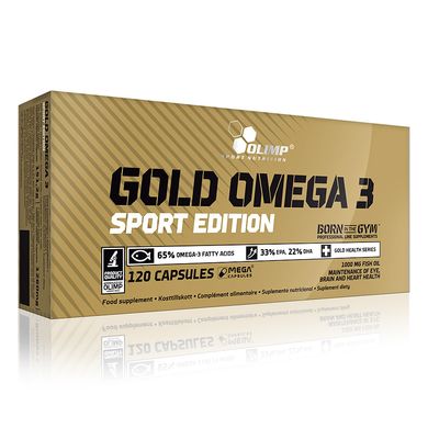 Olimp Labs, Риб'ячий жир Gold Omega 3 Sport Edition, 120 капсул, 120 капсул