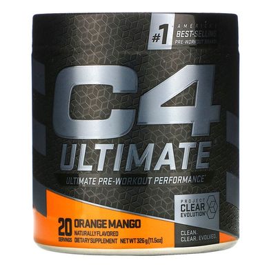 Cellucor Предтренік C4 Ultimate Pre-Workout, 326 грам, Ананас-манго, 326 грам
