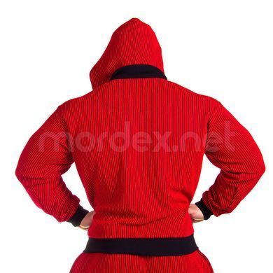 Mordex, Кофта з капюшоном на замку (MD3690-2) (Толстовка) Червоний ( L )