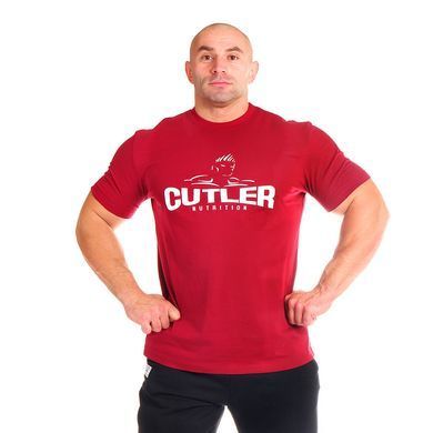 Cutler Nutrition, Футболка Jay Cutler T-shirt Bodybuilding MD7067-1 Тёмно-бордовый L