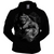 Silberr&uuml;cken Herren Premium Kapuzenjacke "Gorilla Biker" (GB47) &ndash; Black (XL)