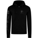 Silberr&uuml;cken Herren Premium Kapuzenjacke "Gorilla Biker" (GB47) &ndash; Black (XL)