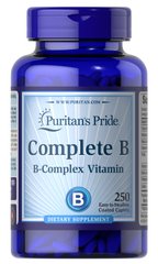 Puritans Pride, Витамины Complete B (Vitamin B Complex), ( 250 таблеток )