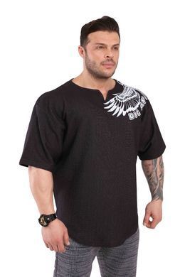 Big Sam, Размахайка 3243 Mens Extreme Eagle Design Rag Top Training T-Shirt ( S )