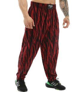Big Sam, Штани спортивні завужені (PNT1378-BLACK&RED) Чорний-Червоний ( L )