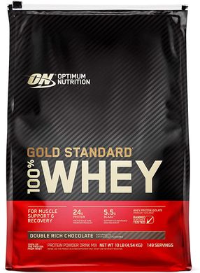 Optimum Nutrition, Протеїн 100% Whey Gold Standard, 4540 грам, Подвійний шоколад, 4540 грам