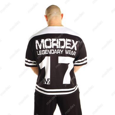 Mordex футболка-розмахайка (Logo Legendary Wear 17) &mdash; чорна ( L )
