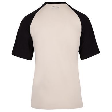 Gorilla Wear, Футболка с удлиненным рукавом (3\4 Logan Oversized T-Shirt Beige/Black) ( L )