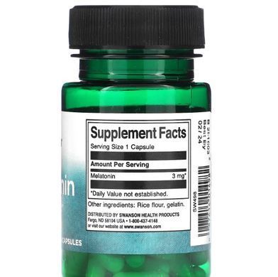 Swanson Melatonin 3 mg &mdash; 120 капсул