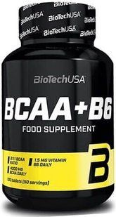 Biotech USA, Бцаа BCAA+B6, 100 таблеток, 100 таблеток