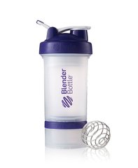 Blender Bottle, Спортивный шейкер ProStak Clear Purple, 650 мл