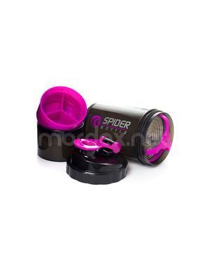 SpiderBottle, Спортивный шейкер Spider Bottle Mini2Go Black/Pink, 650 мл