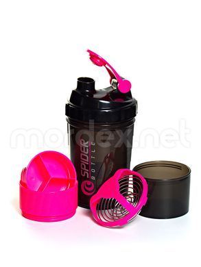 SpiderBottle, Спортивный шейкер Spider Bottle Mini2Go Black/Pink, 650 мл