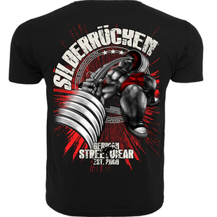 Silberr&uuml;cken Herren T-Shirt (SR178) &ndash; Black (L)