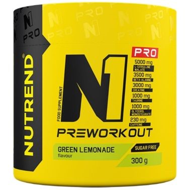 Nutrend, Предтреник N1 PRO Pre-Workout, 300 грамм ( Green lemonade )