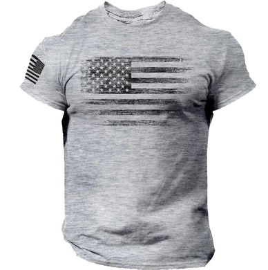 Hard Power(USA), Футболка бесшовна Flag-Logo(Oversized MD7491-9), Gray ( M )