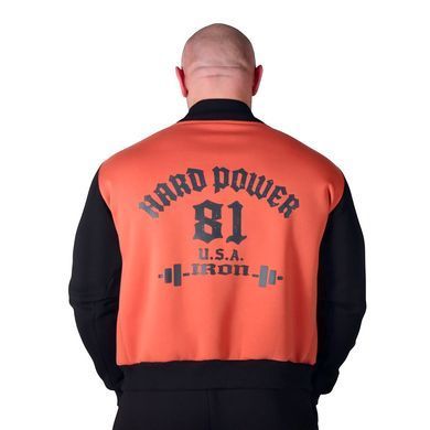 Hard Power College-Jacke &bdquo;Iron Power Wear 81&ldquo; &ndash; Orange/Black (L)