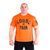 HOP (USA), Футболка Self Made-Iron Willed (MD7487-3), Оранжевая ( L\XL )
