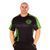 NPC, Футболка для бодібілдингу Micro / Polyester Top, чорно-зелена (M)
