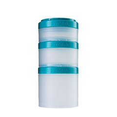 Blender Bottle, Контейнер Prostak Expansion Starter 3 Pack Clear Teal