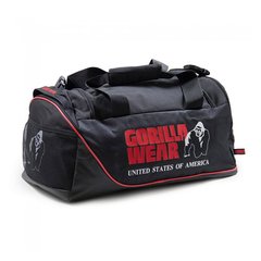 Gorilla Wear, Сумка спортивная Jerome Gym Bag - Black/Red, Черный/красный, 52х29х27 см