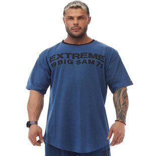 Big Sam, Футболка-Размахайка (Rag Top Gym T-shirt BGSM 3330-BLUE) Синий ( XXL )